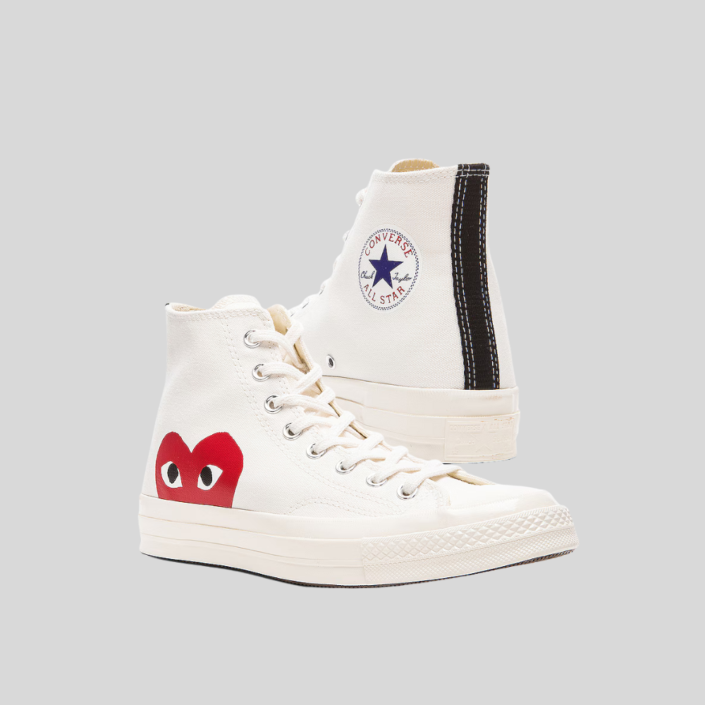 Tenis Converse x Comme des Garçons PLAY high de Hombre